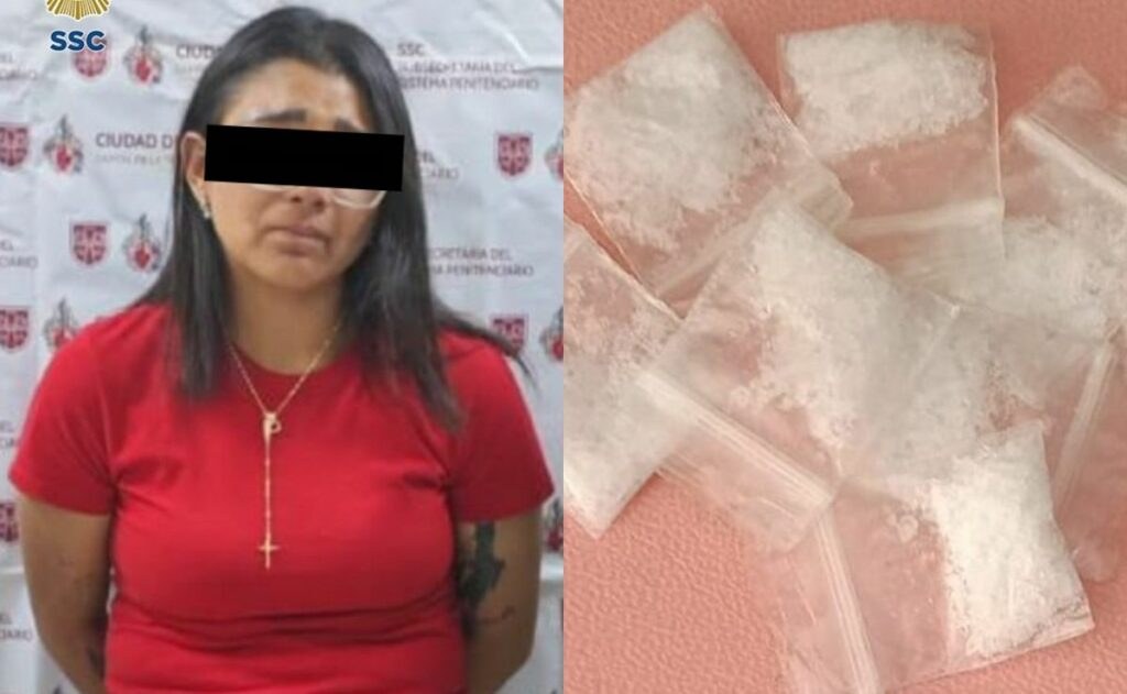 Detienen a mujer con droga en Reclusorio Oriente