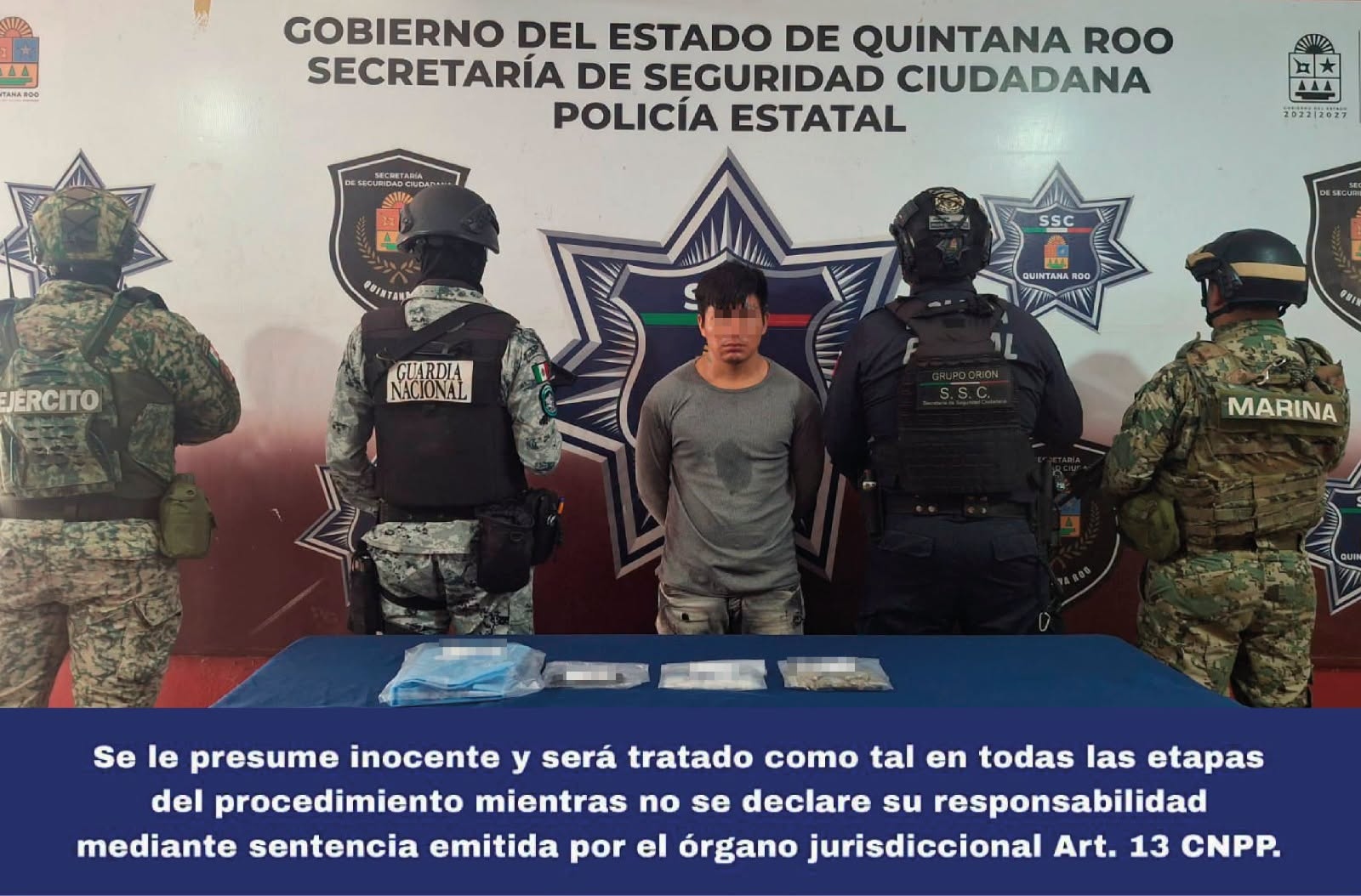 Detienen a hombre por narcomenudeo en Isla Mujeres