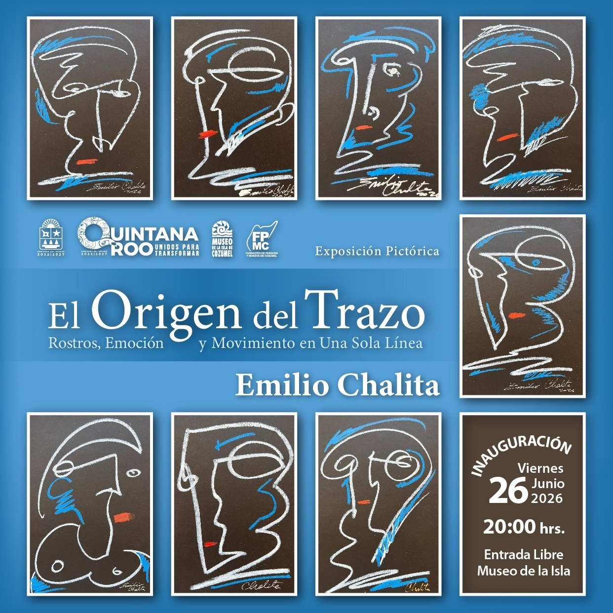 Cozumel inaugura exposición “El Origen del Trazo”