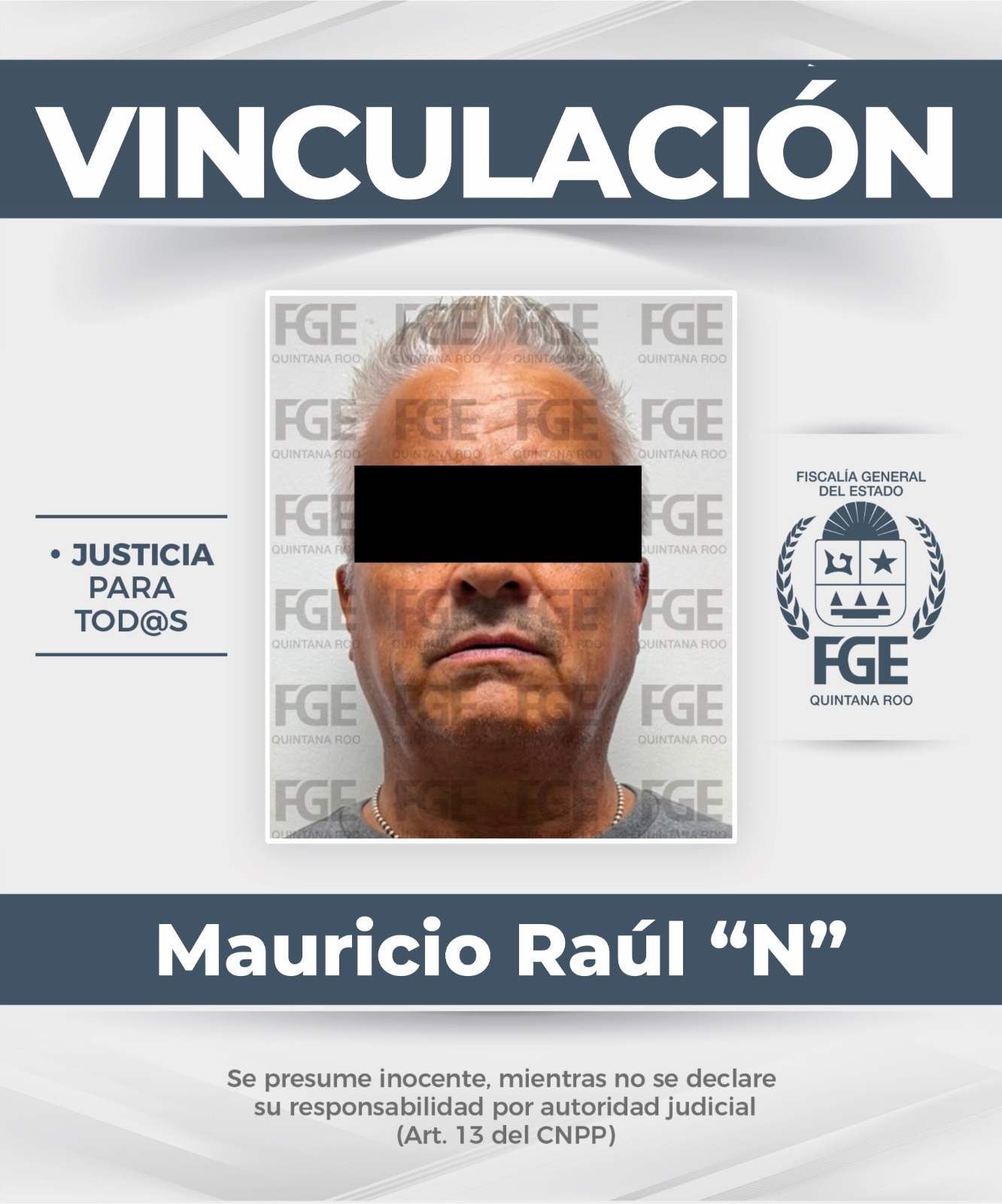 FGE Quintana Roo logra prisión preventiva por homicidio