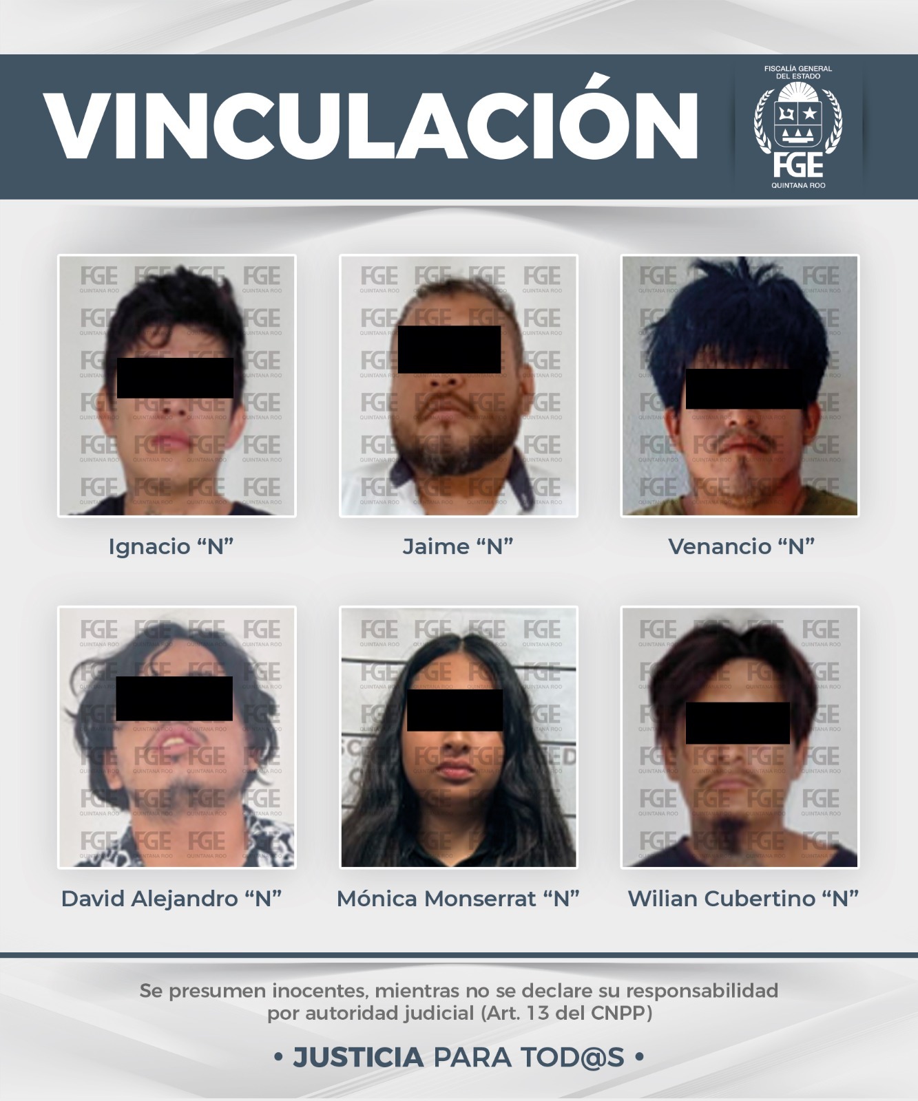 FGE vincula a proceso a 12 por narcomenudeo en Quintana Roo
