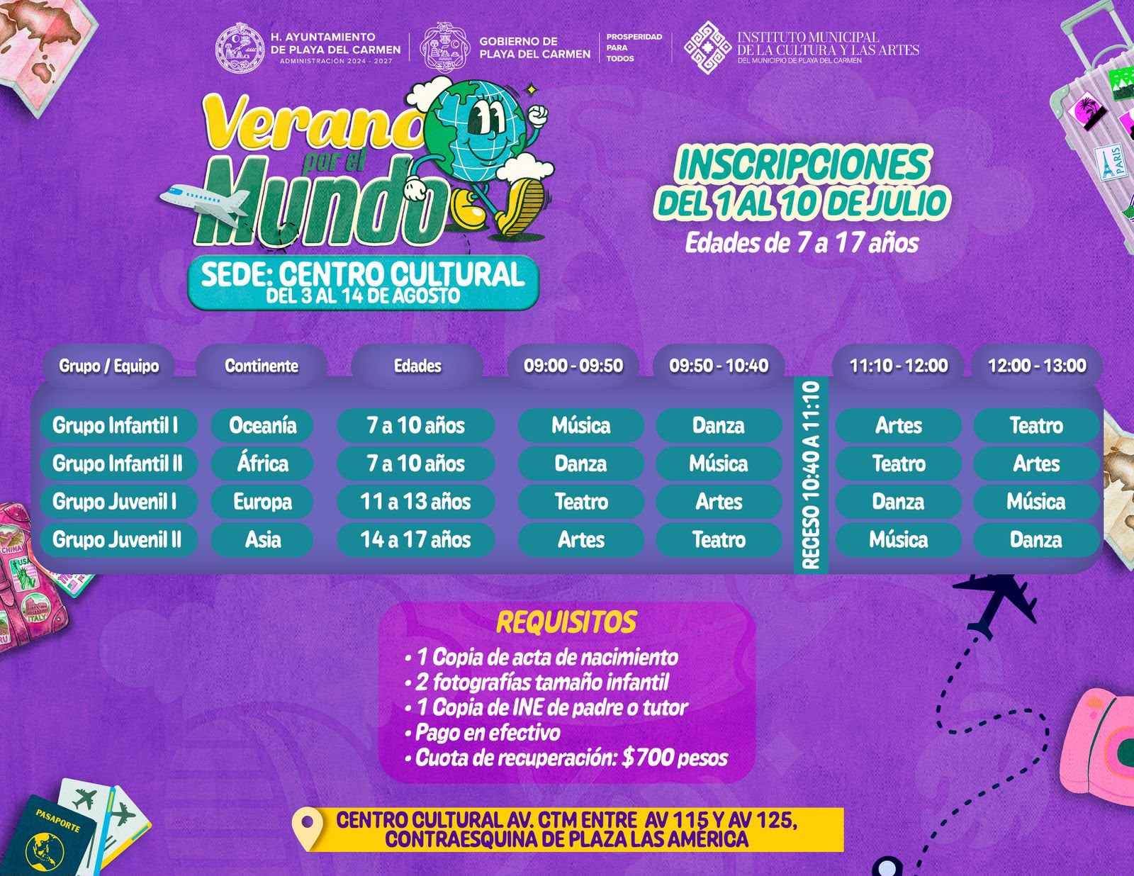 Playa del Carmen abre inscripciones para curso de verano