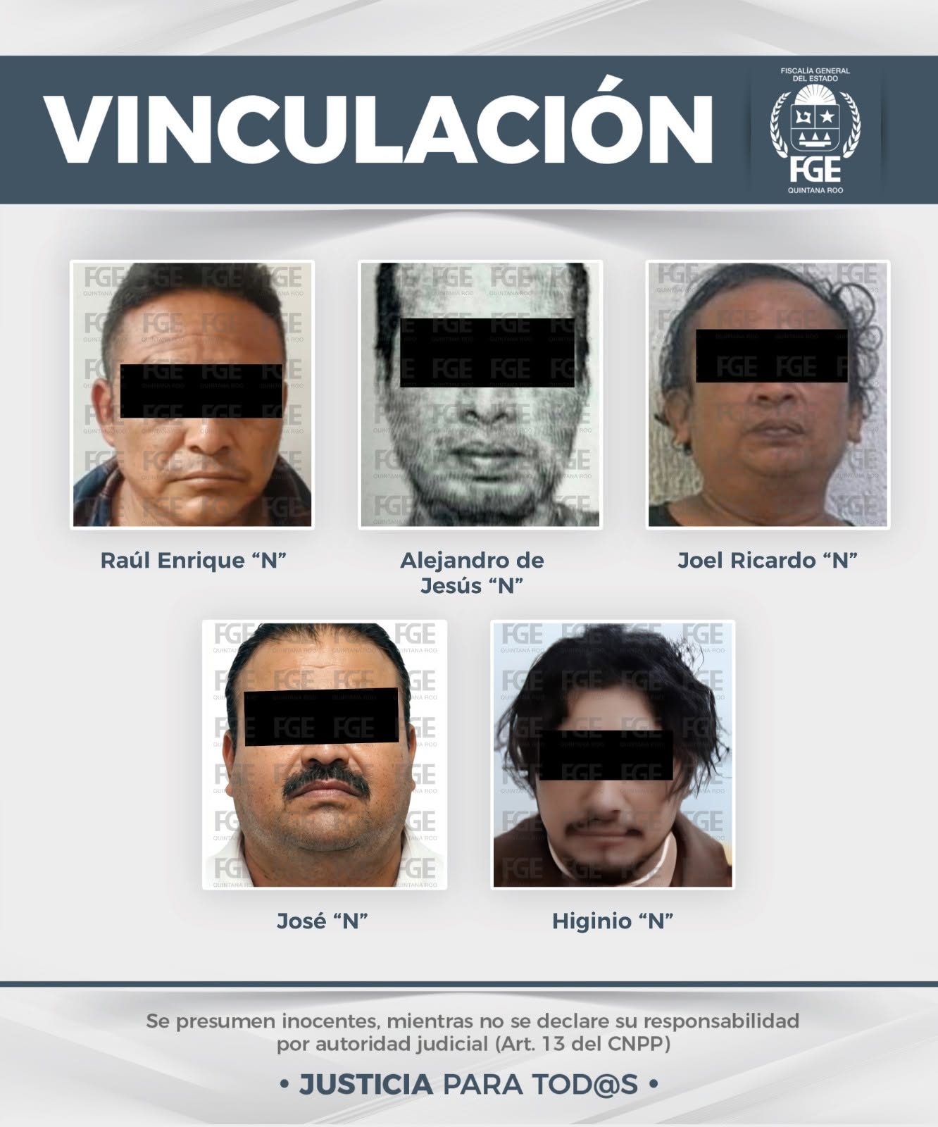FGE vincula a proceso a 16 por violencia familiar en Quintana Roo
