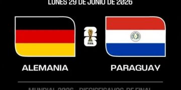 Alemania y Paraguay se enfrentan en 16avos del Mundial 2026