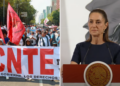 Sheinbaum rechaza diálogo directo con la CNTE