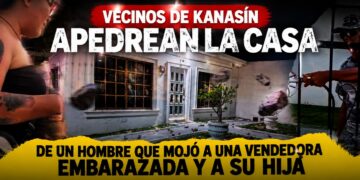 Vecinos de Kanasín apedrean la casa de un hombre