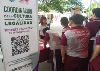 DIF Benito Juárez impulsa cultura de legalidad y paz juvenil