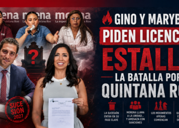🔥VIDEO// Gino y Marybel piden licencia; estalla la batalla por Quintana Roo
