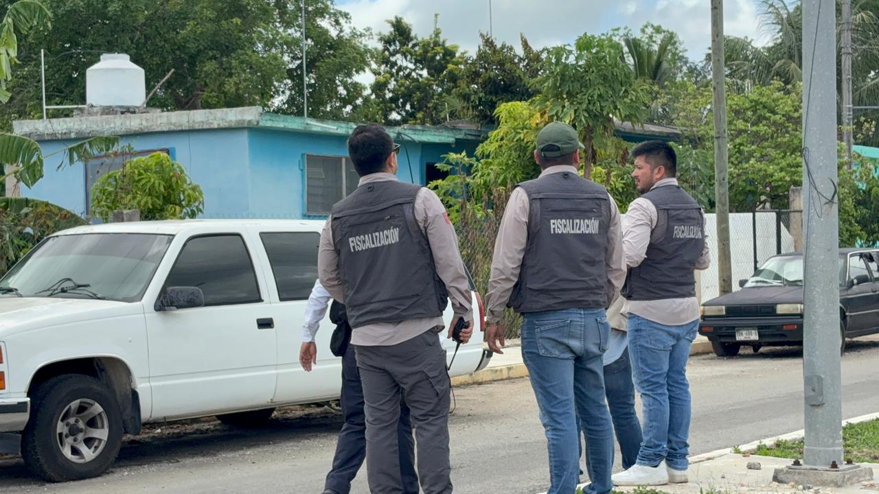 Operativo en Felipe Carrillo Puerto contra talleres en vía pública