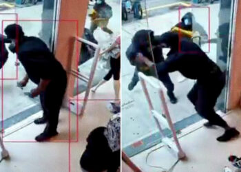 😱🛡️ Guardia evita asalto armado y todo queda en video