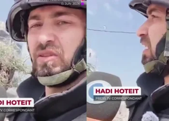 VIDEO🎥💥 Periodista atacado en vivo durante transmisión en Líbano