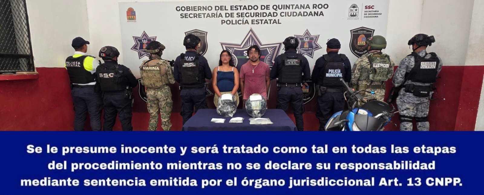 Detienen a dos por narcomenudeo en Chetumal
