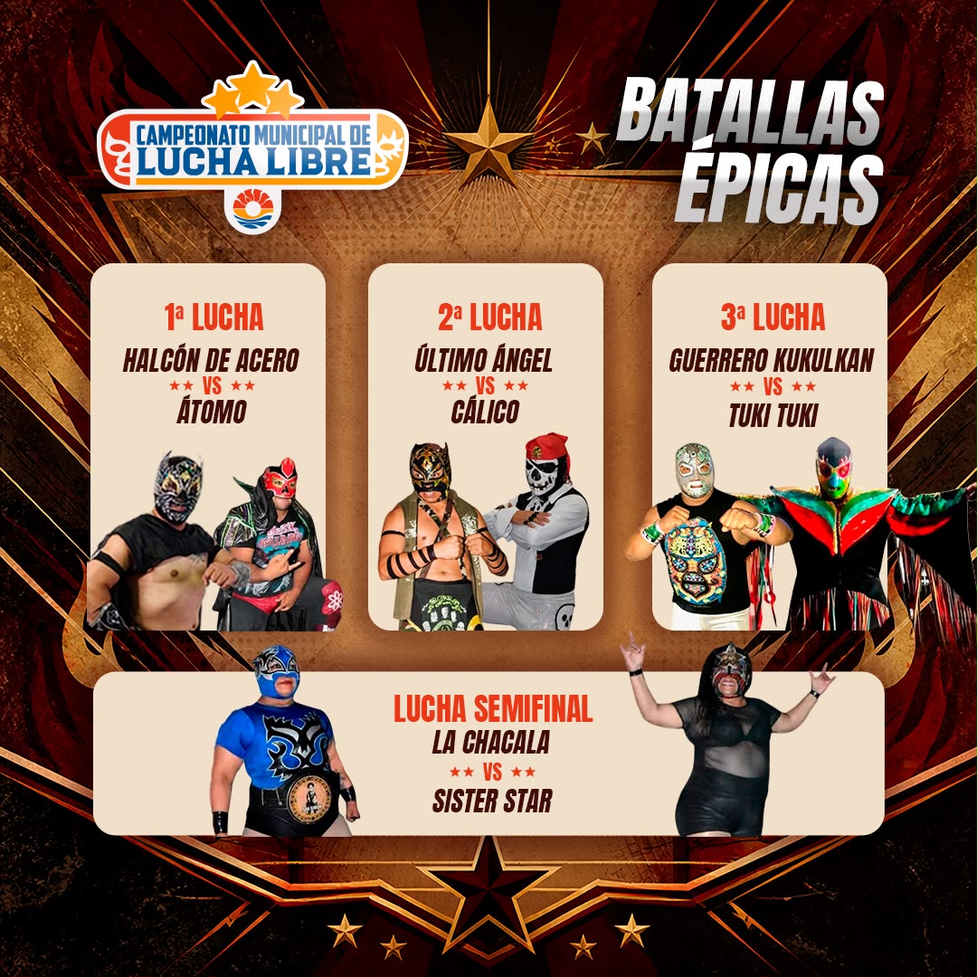 Campeonato Municipal de Lucha Libre en Benito Juárez