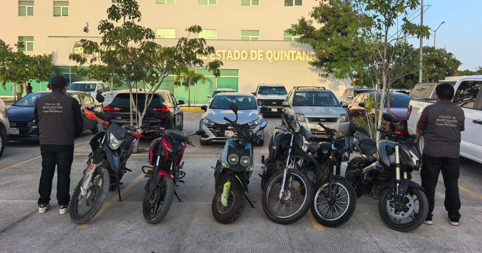 Detienen a dos por robo de seis motocicletas en Cancún