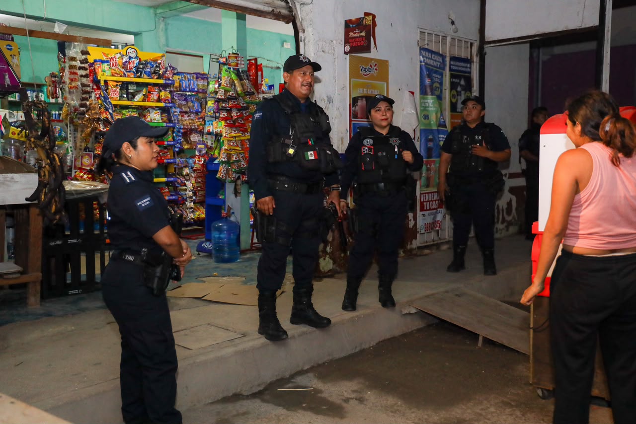 Policía Cancún fortalece proximidad en SM 259