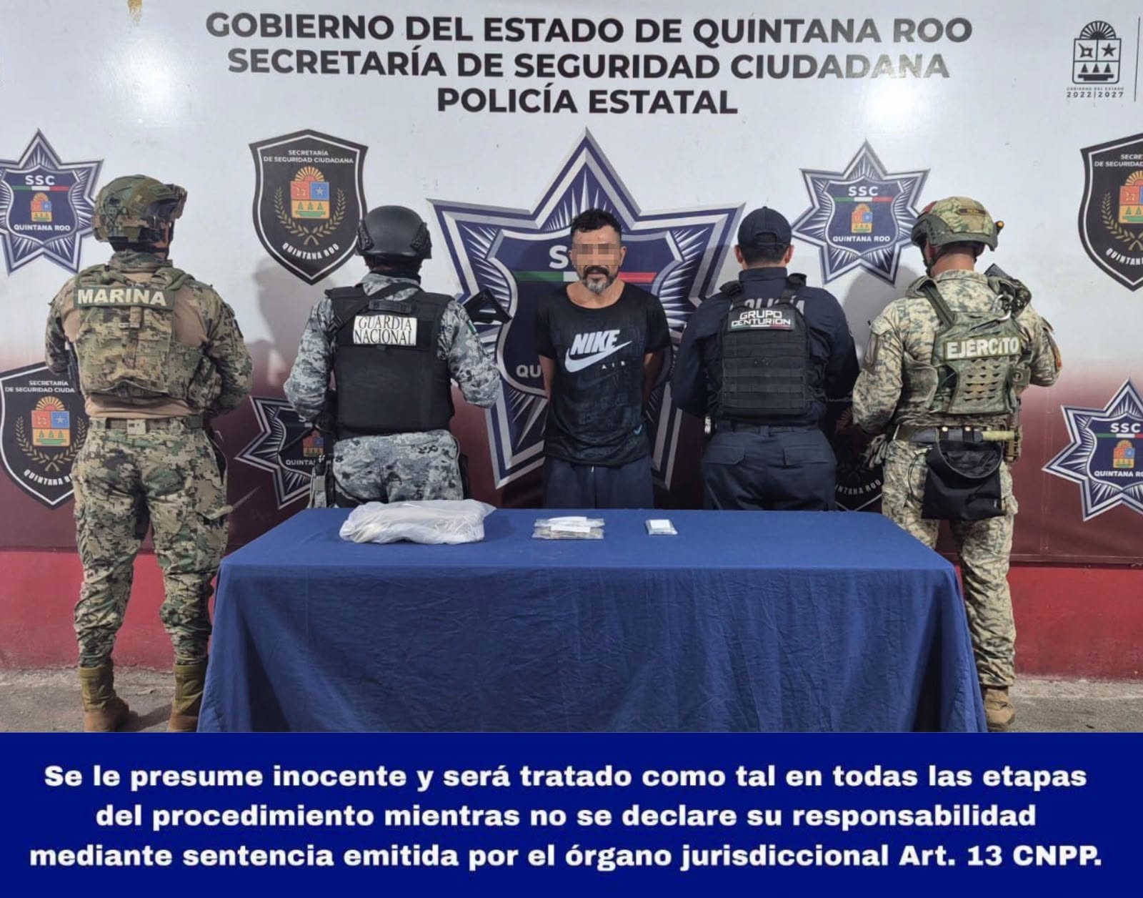 Detienen a presunto narcomenudista en Benito Juárez