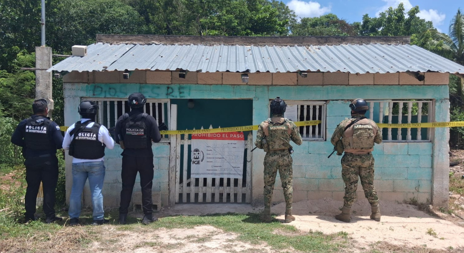 Catean seis inmuebles por narcomenudeo en José María Morelos