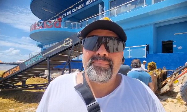 Playa del Carmen diseña nuevo buque sargacero automatizado