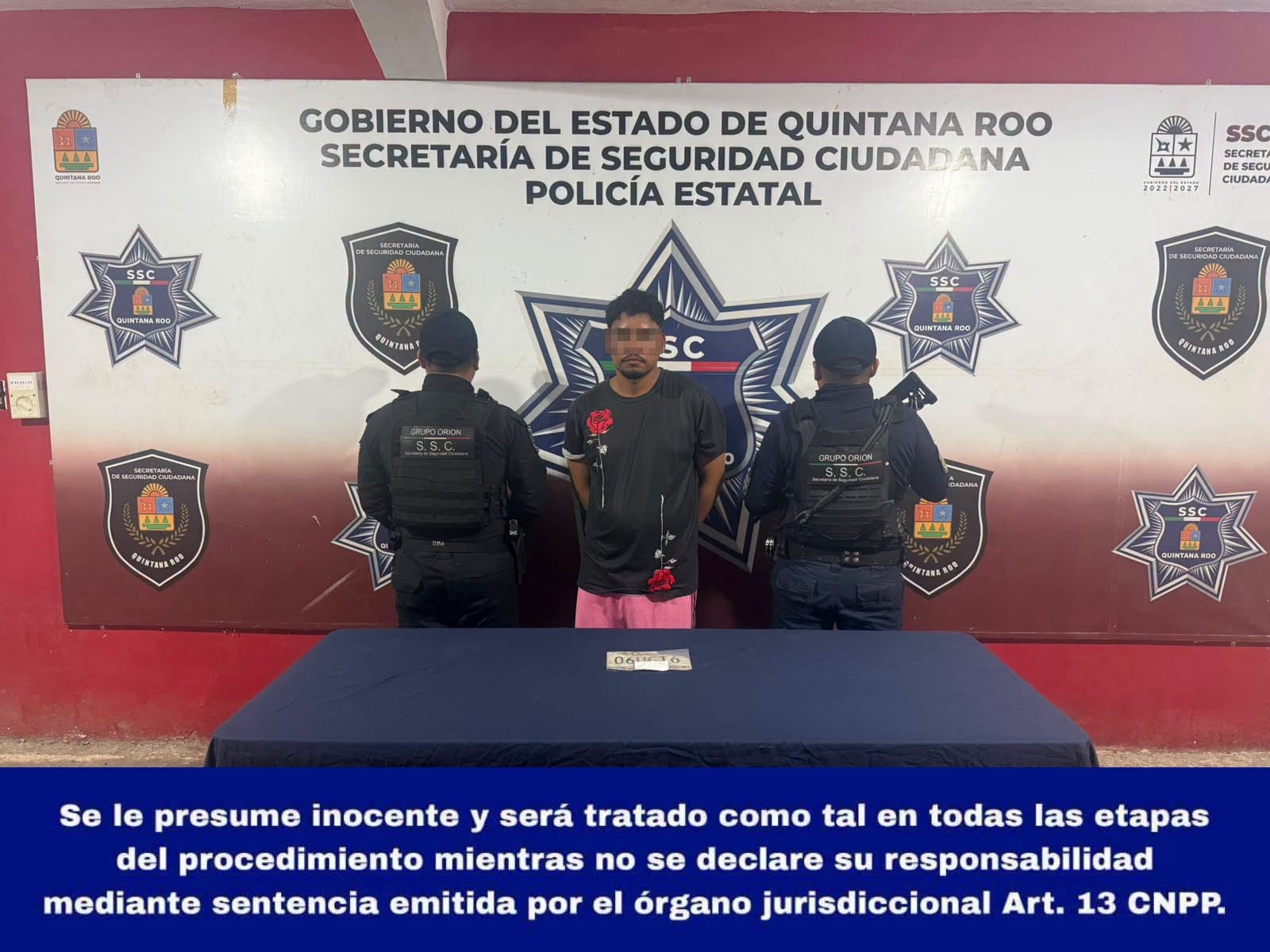 Detienen a motociclista con placas sobrepuestas en Cancún