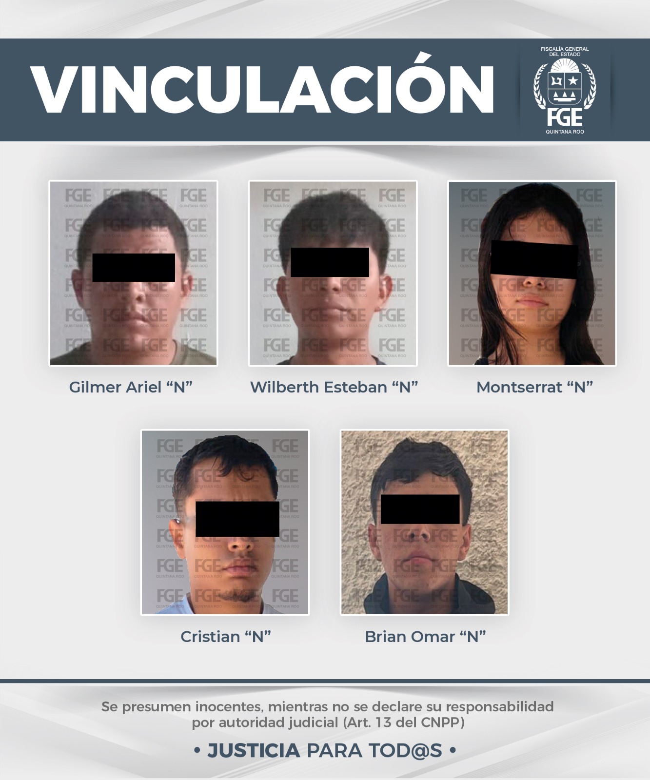 FGE vincula a proceso a 11 por narcomenudeo en Quintana Roo