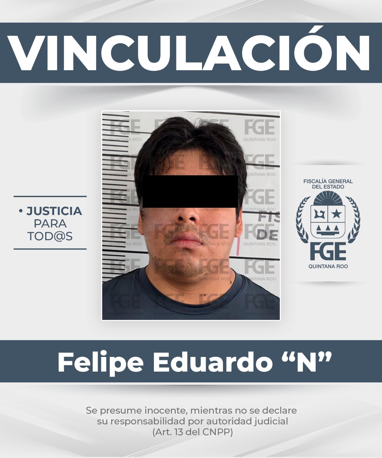 Fiscalía vincula a proceso por robo con violencia en Benito Juárez