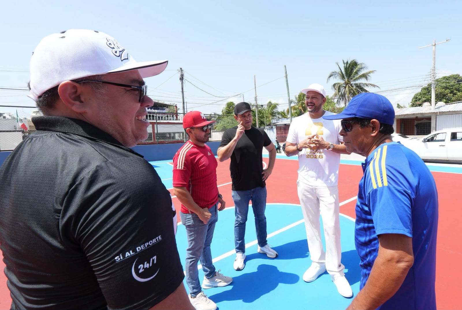 Rehabilitan cancha El Triángulo en Supermanzana 240