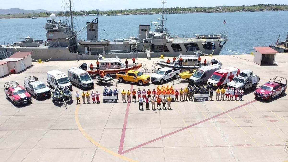 Semar despliega 3,436 elementos en Operación Salvavidas 2026