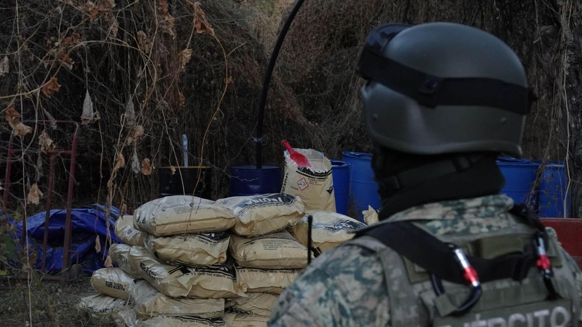 Ejército asegura precursores químicos en Durango