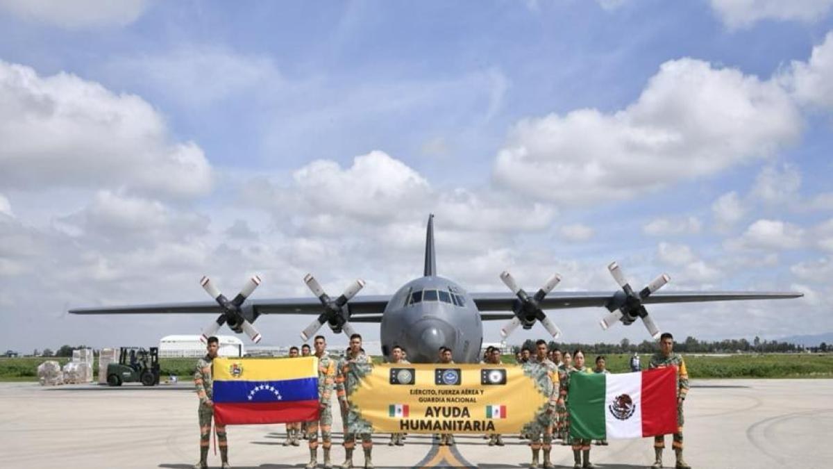 México mantiene puente aéreo de ayuda a Venezuela