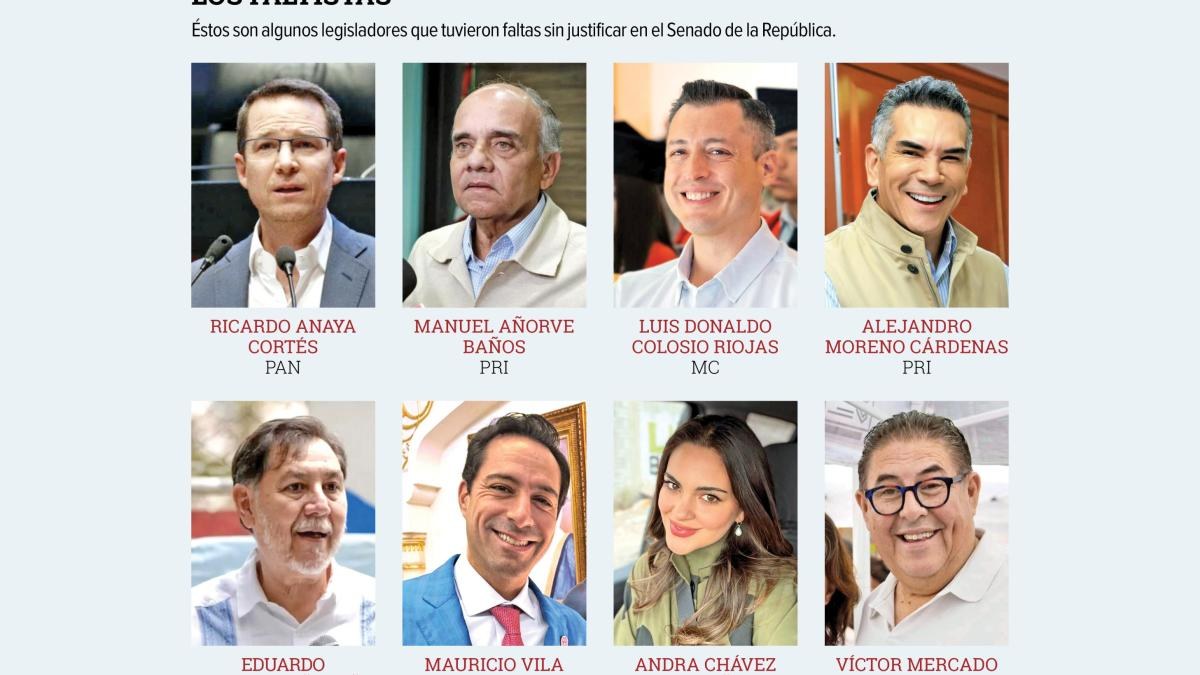 Senadores acumulan 941 faltas justificadas en dos años
