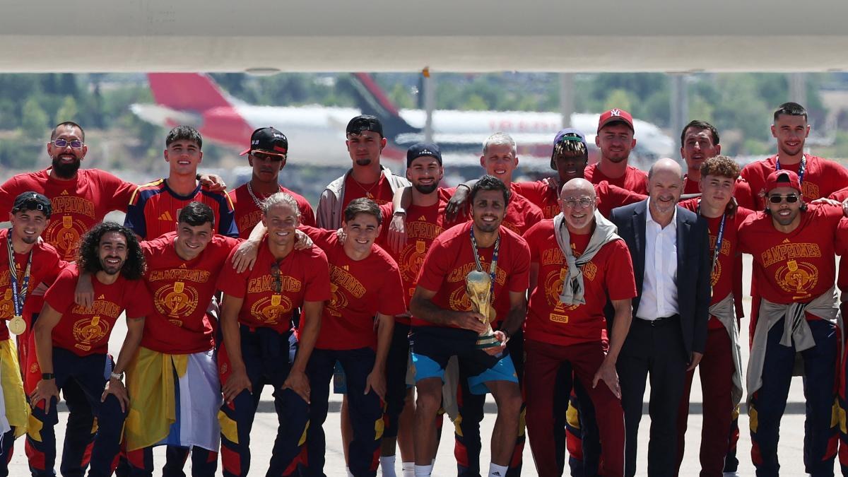 España regresa a Madrid tras ganar Mundial 2026