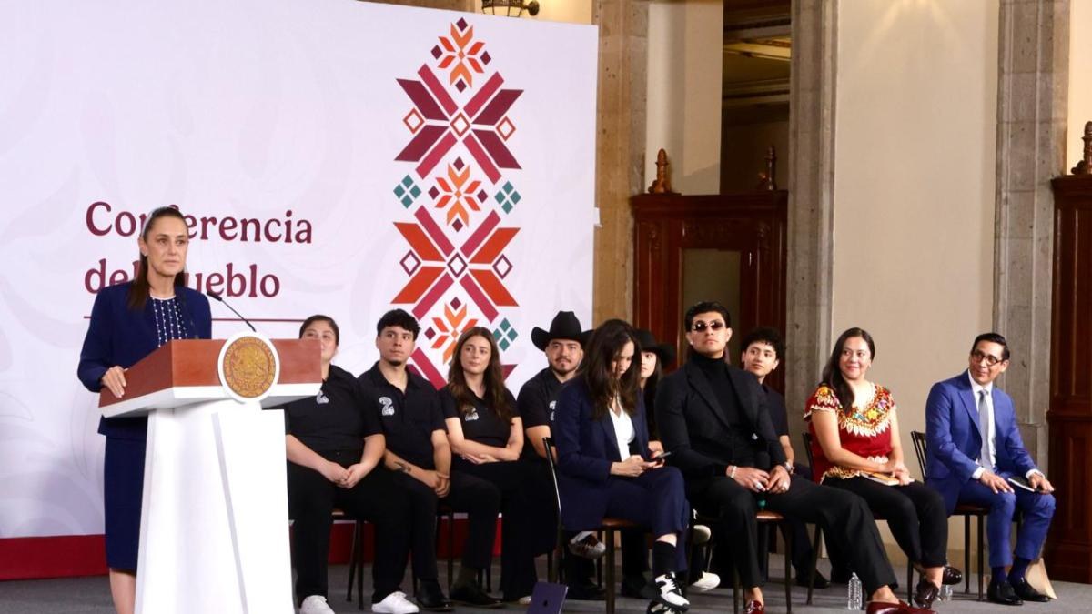 Sheinbaum presenta semifinalistas mexicoestadunidenses de México Canta