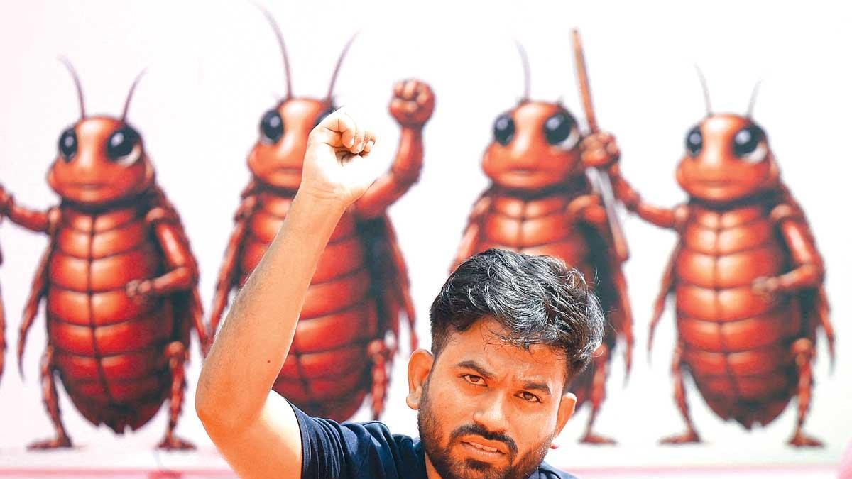 Partido de la Cucaracha surge de protesta juvenil en India
