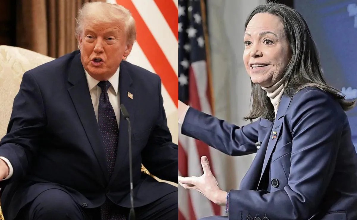 Trump niega pedir a Corina Machado no viajar a Venezuela