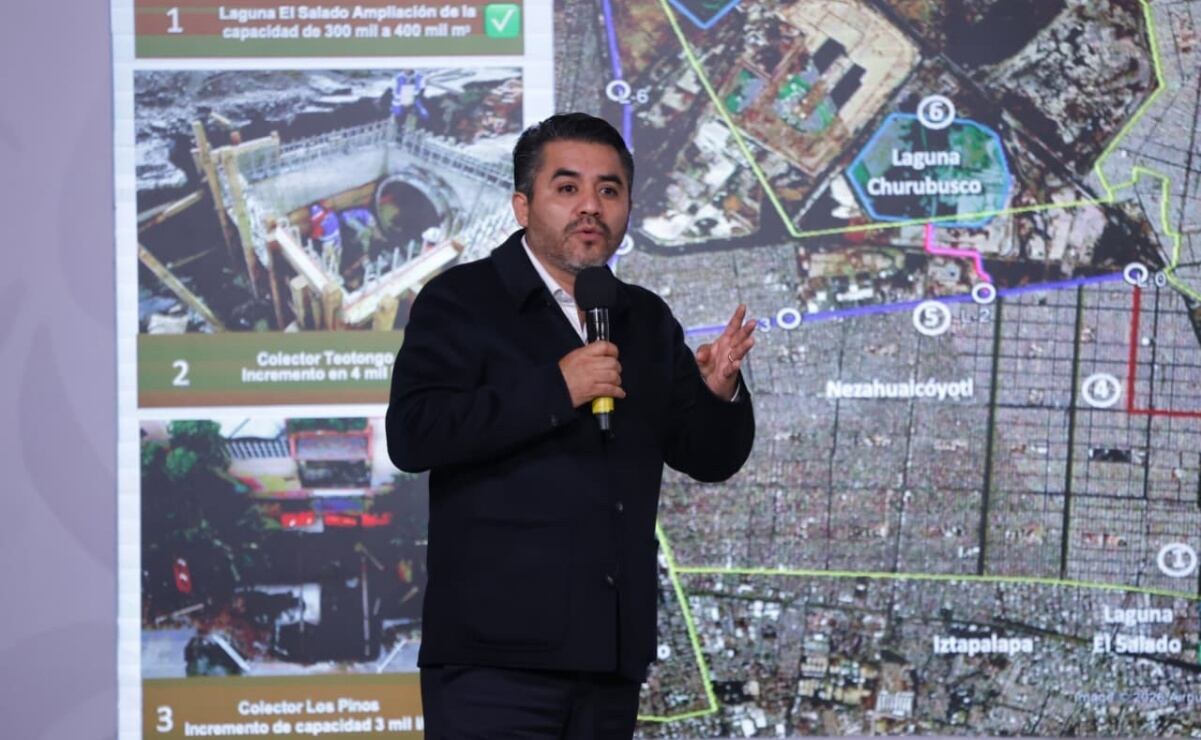 Avance del 90% en obras contra inundaciones en Valle de México