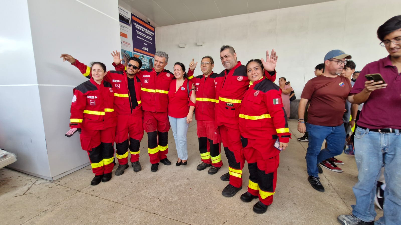Brigadas de Cancún regresan tras misión en Venezuela