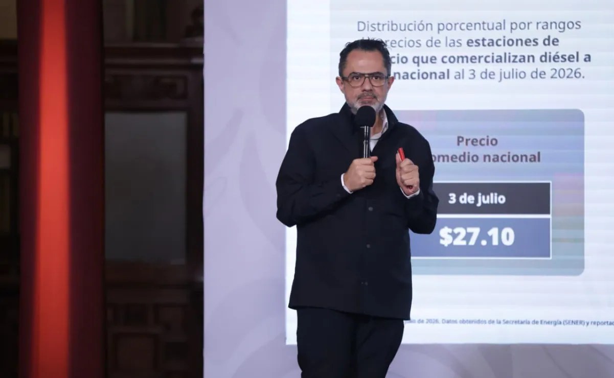 Precio del diésel se mantiene en 27 pesos por litro