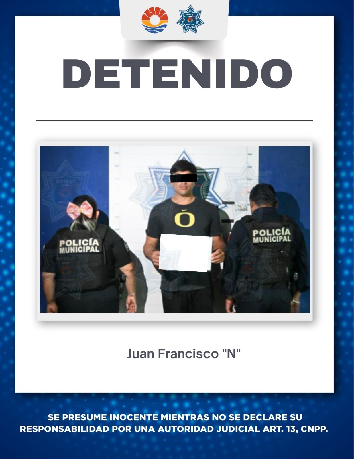Policía Cancún detiene a hombre por desobediencia y posible robo
