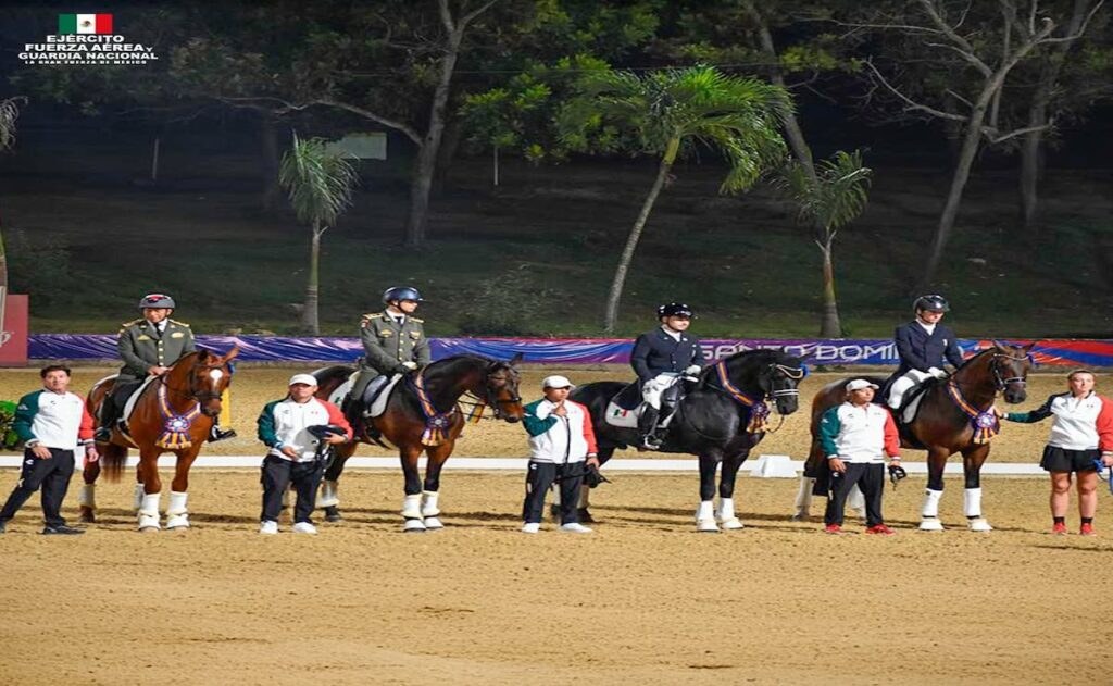Jinetes del Ejército Mexicano ganan oro en Santo Domingo 2026