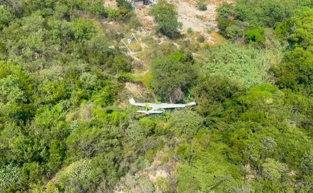 Se desploma avión pequeño en Pesquería, Nuevo León