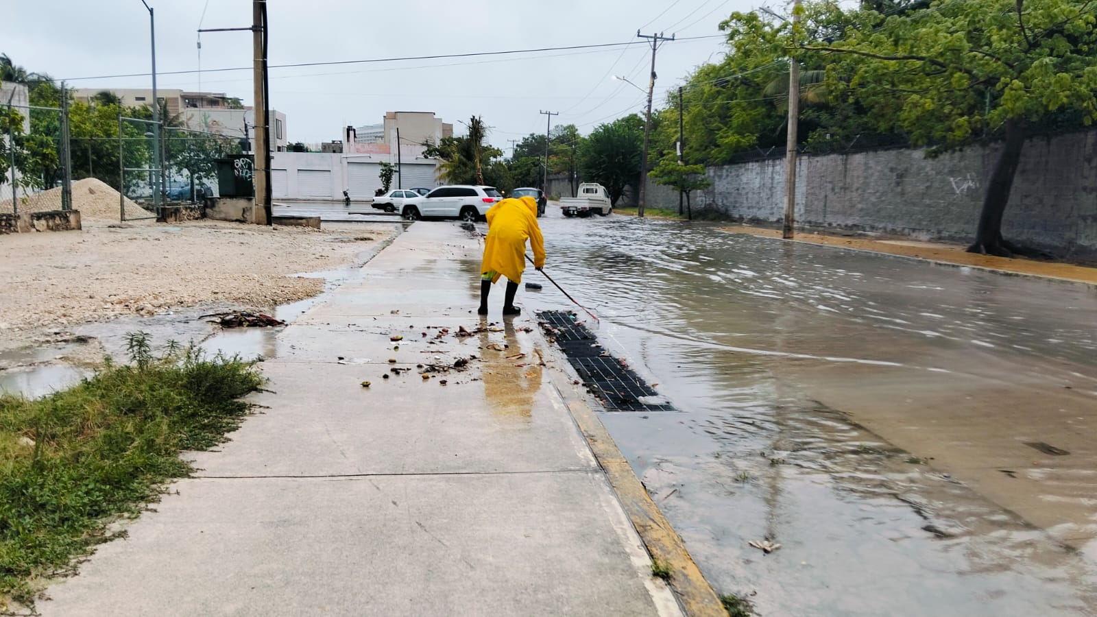 Benito Juárez activa operativo por lluvias intensas