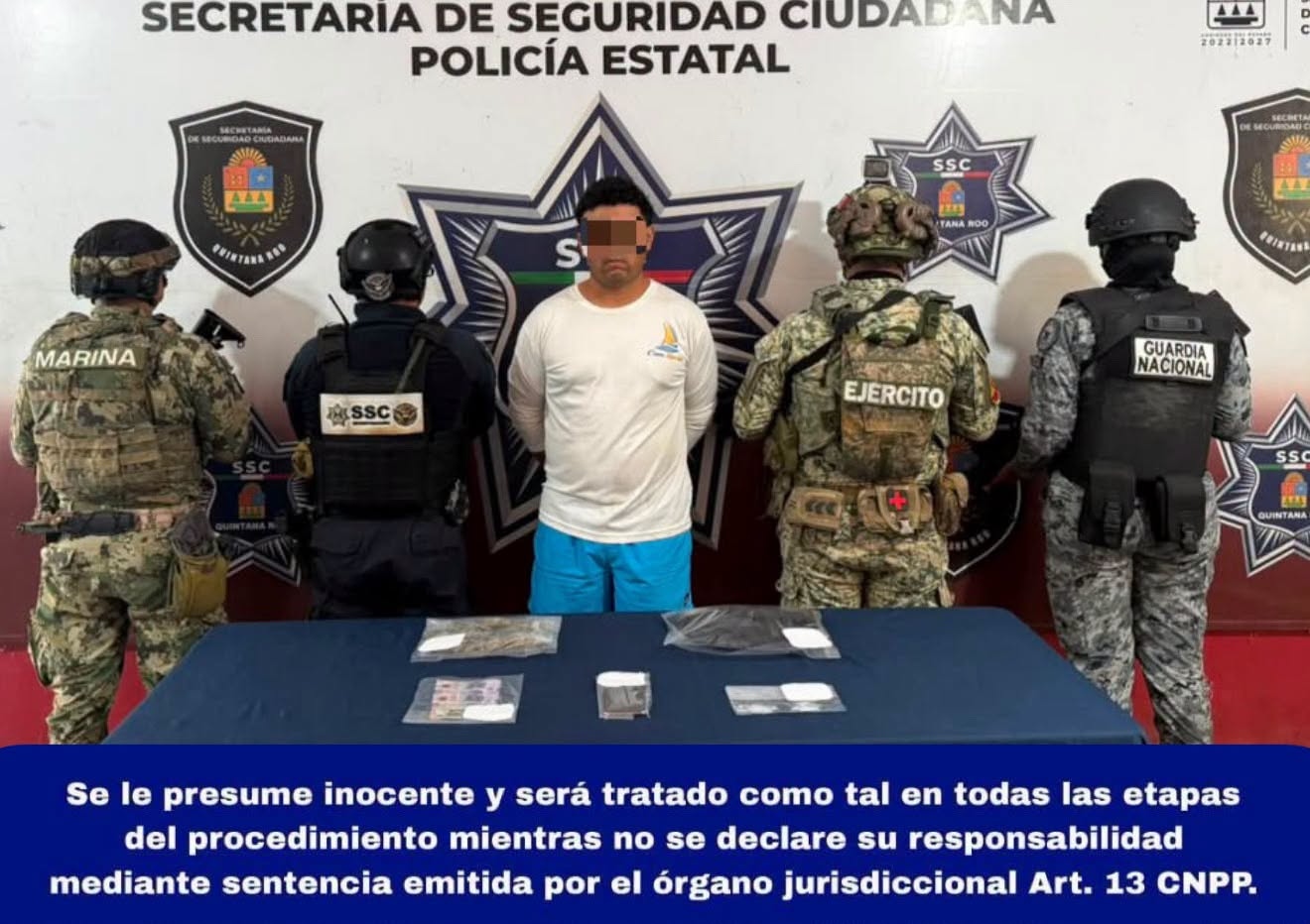 Detienen a hombre por narcomenudeo en Zona Hotelera de Cancún