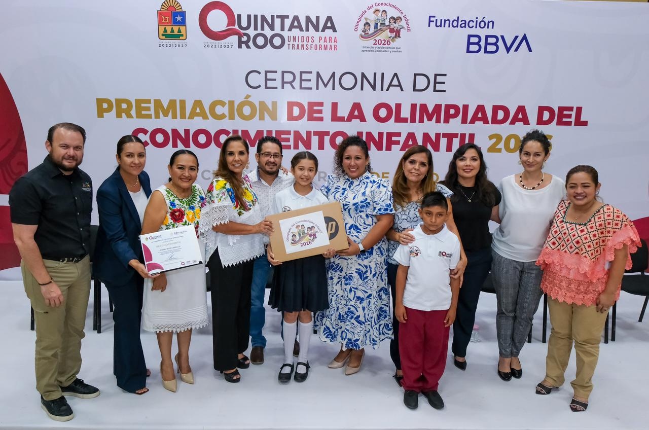 Premian a ganadores de Olimpiada del Conocimiento 2026