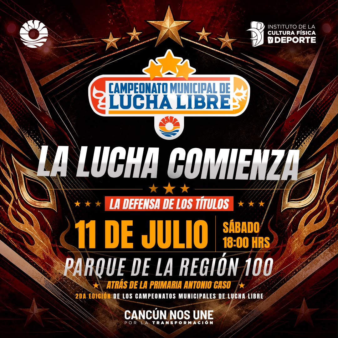 Campeonato Municipal de Lucha Libre en Benito Juárez