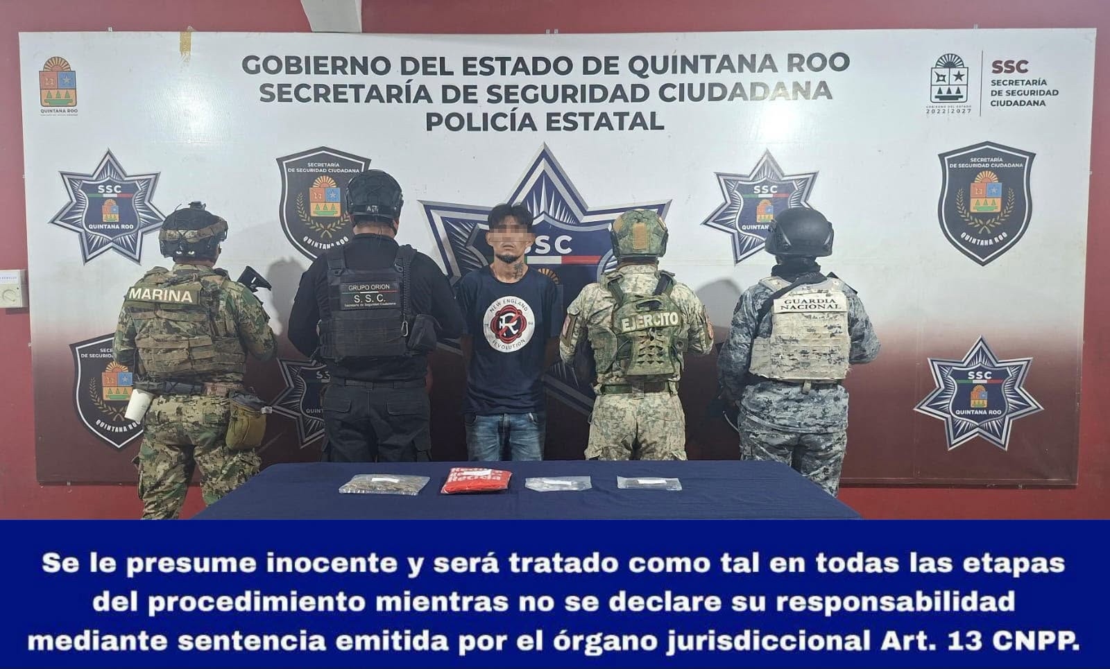 Detienen a presunto narcomenudista en Benito Juárez