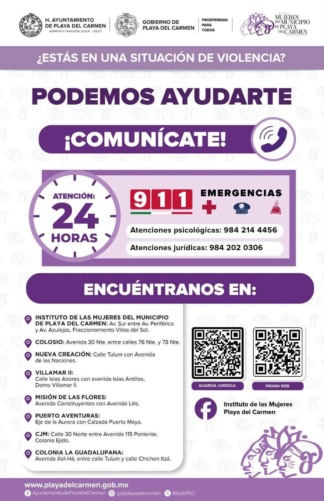 Playa del Carmen ofrece actividades gratuitas en Puntos Violeta