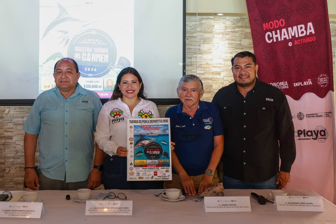 Playa del Carmen anuncia torneo de pesca Nuestra Señora del Carmen
