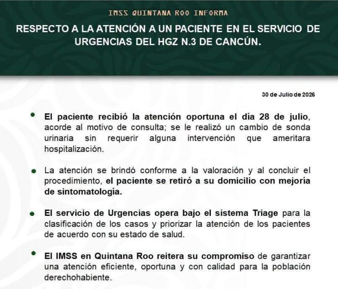 Denuncian presunta negligencia en hospital IMSS Cancún