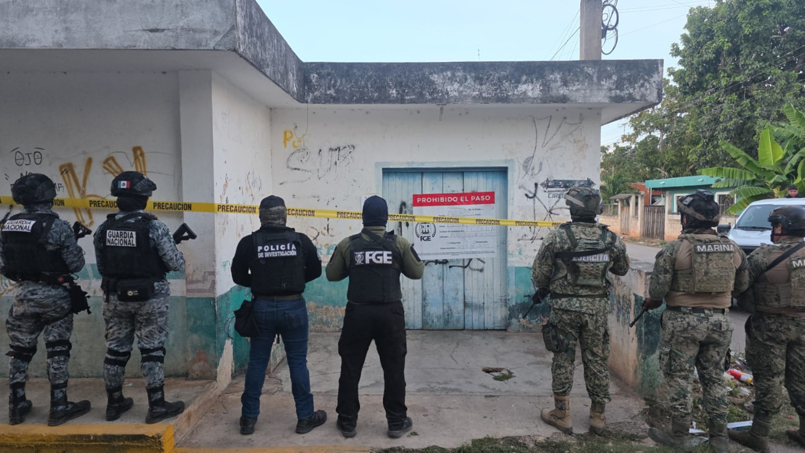 Catean seis inmuebles por narcomenudeo en José María Morelos
