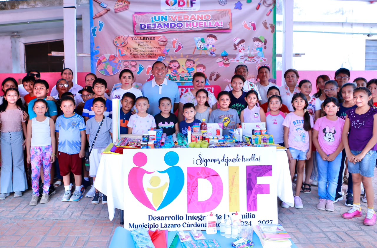Nivardo Mena inaugura Escuelita Vacacional en Kantunilkín